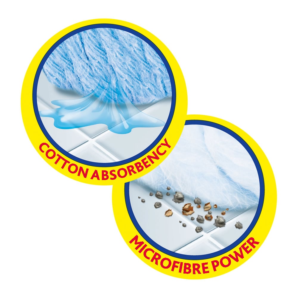 Vileda Supermocio Microfibre and Cotton Mop Refill