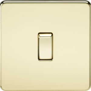 10AX 1G 2-way Switch - Polished Brass