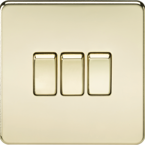 10AX 3G 2-way Switch - Polished Brass