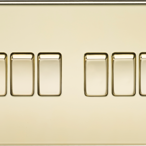 10AX 6G 2-way Switch - Polished Brass