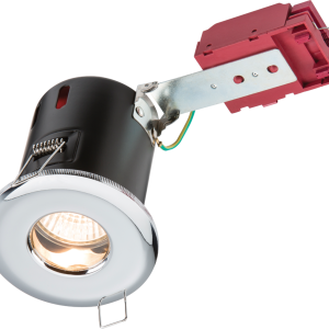 230V IP65 GU10 IC Fire-Rated Shower Downlight Chrome