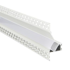 Rigel Plaster-in Wall Washer 2m Aluminium Profile/Extrusion White