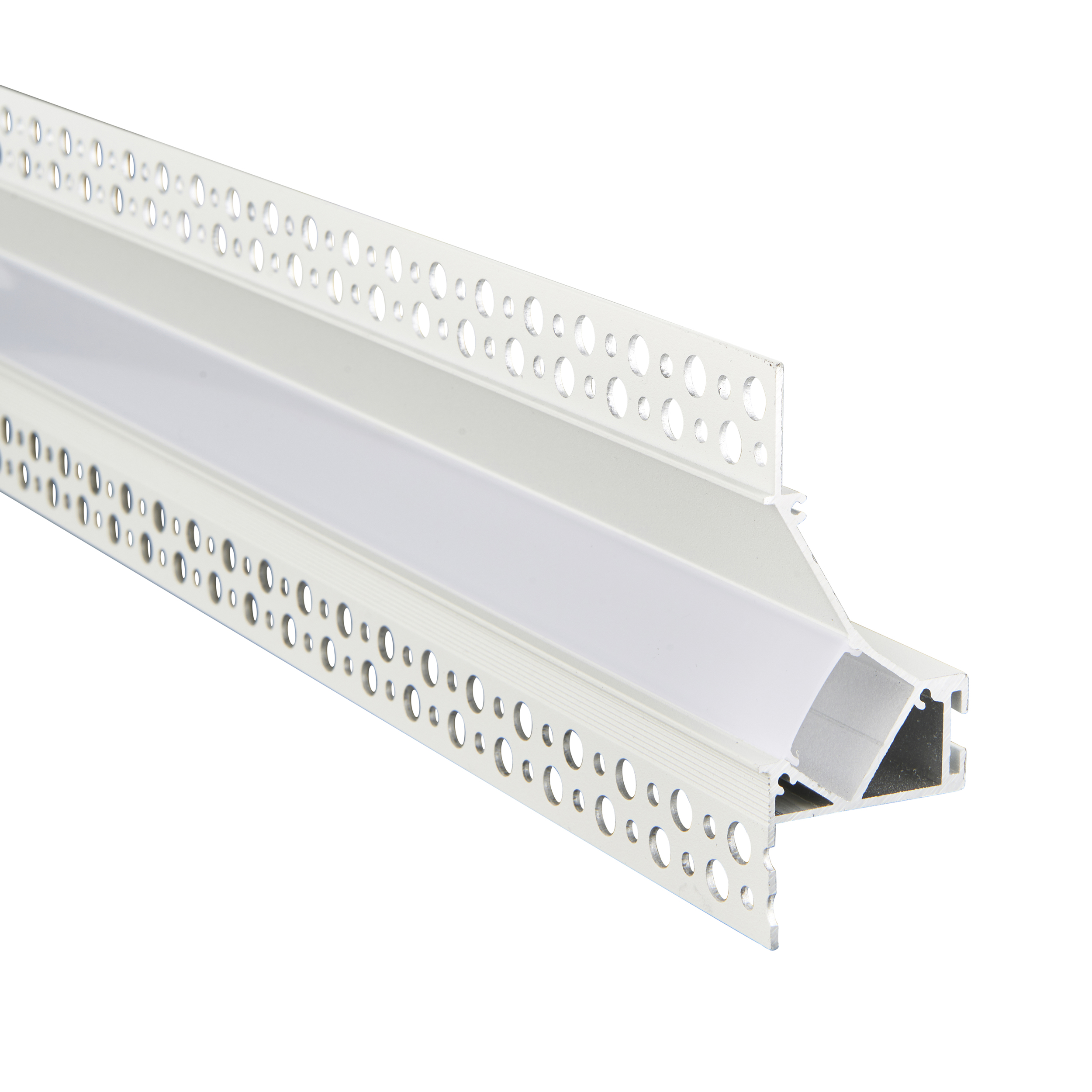 Rigel Plaster-in Wall Washer 2m Aluminium Profile/Extrusion White