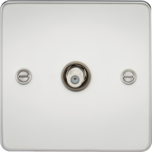 SAT TV Outlet (non-isolated) - Polished Chrome