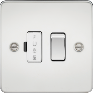 13A Switched Fused Spur Unit - Polished Chrome