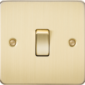 10AX 1G Intermediate Switch - Brushed Brass