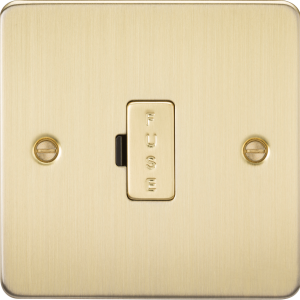 13A Fused Spur Unit - Brushed Brass