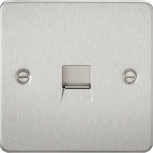 Telephone Master Outlet - Brushed Chrome