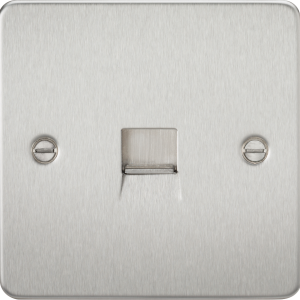 Telephone Extension Outlet - Brushed Chrome