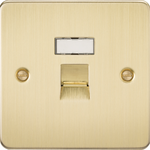 RJ45 Network Outlet - Brushed Brass