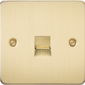 Telephone Master Outlet - Brushed Brass