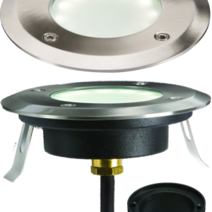 230V IP65 1.7W LED White Ground / Deck Light - 4000K