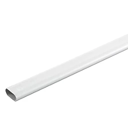 Oval uPVC White Conduit 25mm x 3m