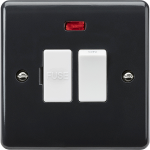 PM6300NF 13A Switched Fused Spur with Neon and Flex Outlet from Base [Part M Compliant]
