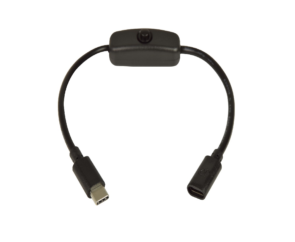 113.026UK USB Type-C Extension Cable with Power Switch