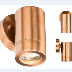 230V IP65 GU10 35W Fixed Wall Light - Copper Colour