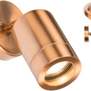 230V IP65 GU10 35W Adjustable Wall Light - Copper Colour