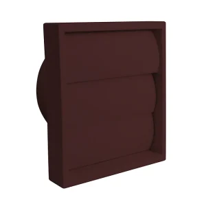 WF1GB 100mm Gravity Flap Outlet Brown