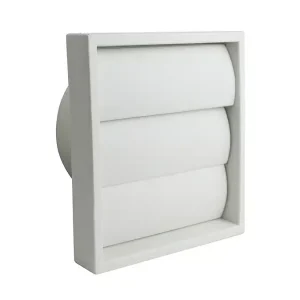 WF1GW 100mm Gravity Flap Outlet White