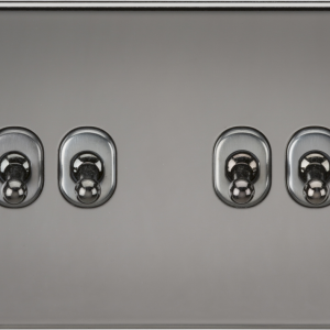 10AX 4G 2-way Toggle Switch - Black Nickel