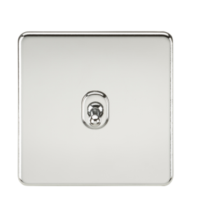 10AX 1G Intermediate Toggle Switch - Polished Chrome