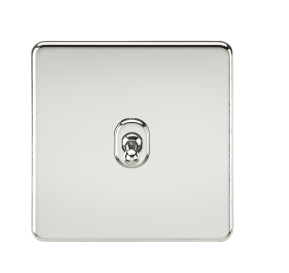 10AX 1G Intermediate Toggle Switch - Polished Chrome