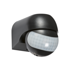 IP44 180° Mini PIR Sensor - Black