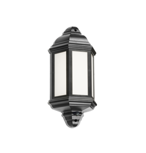 230V IP54 LED Half Wall Lantern With PIR