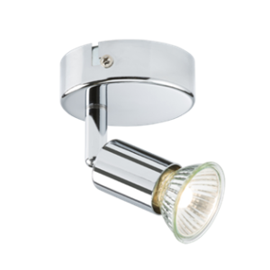 230V GU10 Single Spotlight - Chrome