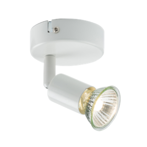 230V GU10 Single Spotlight - White