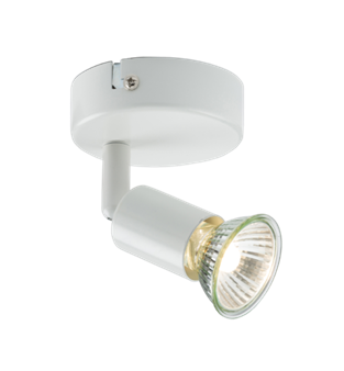 230V GU10 Single Spotlight - White