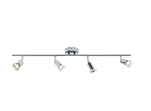 230V GU10 Quad Bar Spotlight - Chrome