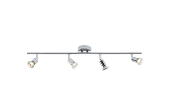 230V GU10 Quad Bar Spotlight - Chrome