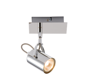 230V GU10 Single Chrome Spotlight
