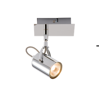 230V GU10 Single Chrome Spotlight