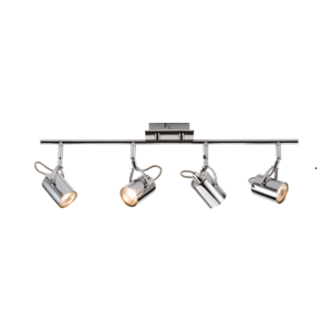 230V GU10 Quad Bar Spotlight - Chrome