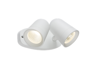 230V IP65 18W LED White Twin Spot Floodlight