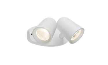 230V IP65 18W LED White Twin Spot Floodlight