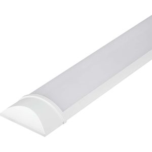 T188-2 45W Prismatic LED Tube Batten Complete Fitting 1.5mm 4000Lumens 65000K (Pack Of 2)