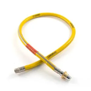 GFSGB100 Bayonet GAS Cooker Hose 1m Stainless Steel
