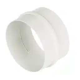 DDC EasiPipe 100 Straight Duct Connector White
