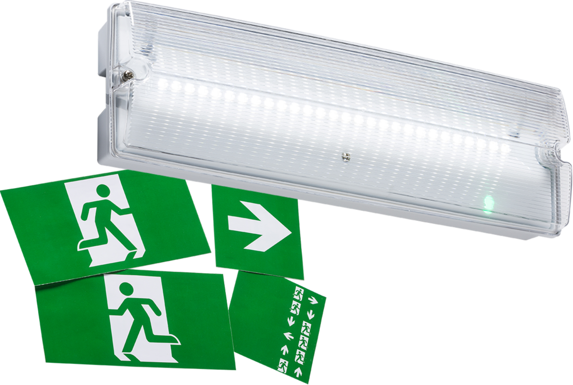 EMLED4L 230V IP65 3W LED Emergency Bulkhead Maintained/Non- Maintained