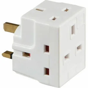 Knightsbridge 13A 3-Way Mains Fused Adaptor