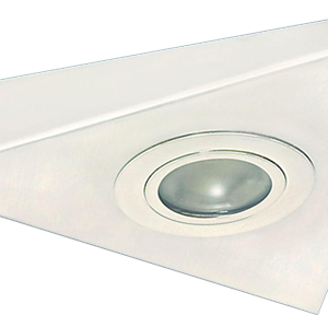 STI01W IP20 Mini Triangular Under Cabinet Fitting In White