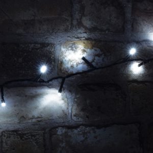 155.466UK Multi-Sequence LED Indoor/Sheltered Outdoor String Lights with 24-Hour Auto-Timer 200 LED 10m Cool White