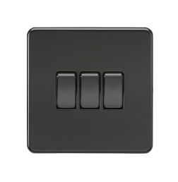 10AX 3G 2-Way Switch - Matt Black