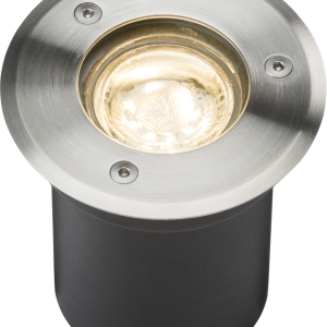 230V IP65 3W LED Stainless Steel Recessed Ground Light 3000K