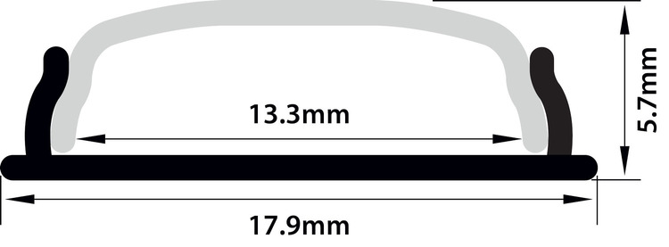 156.843UK Bendable LED Tape Profile 1m