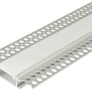 156.959UK Aluminium LED Tape Profile Wide Flush Mounted Plaster-in 2m