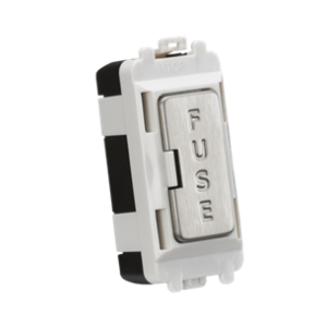13A Fused Module - Brushed Chrome